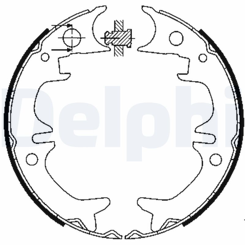 DELPHI Fékpofa LS1901_DEL