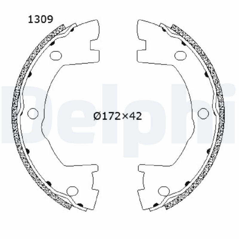 DELPHI Fékpofa LS2203_DEL