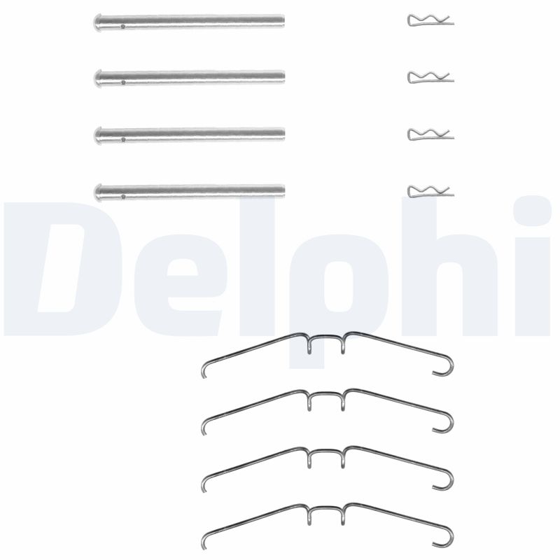 DELPHI Tartozékkészlet, tárcsafékbetét LX0157_DEL