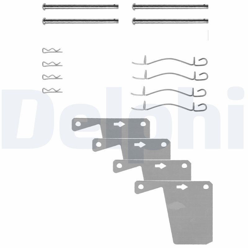 DELPHI Tartozékkészlet, tárcsafékbetét LX0174_DEL