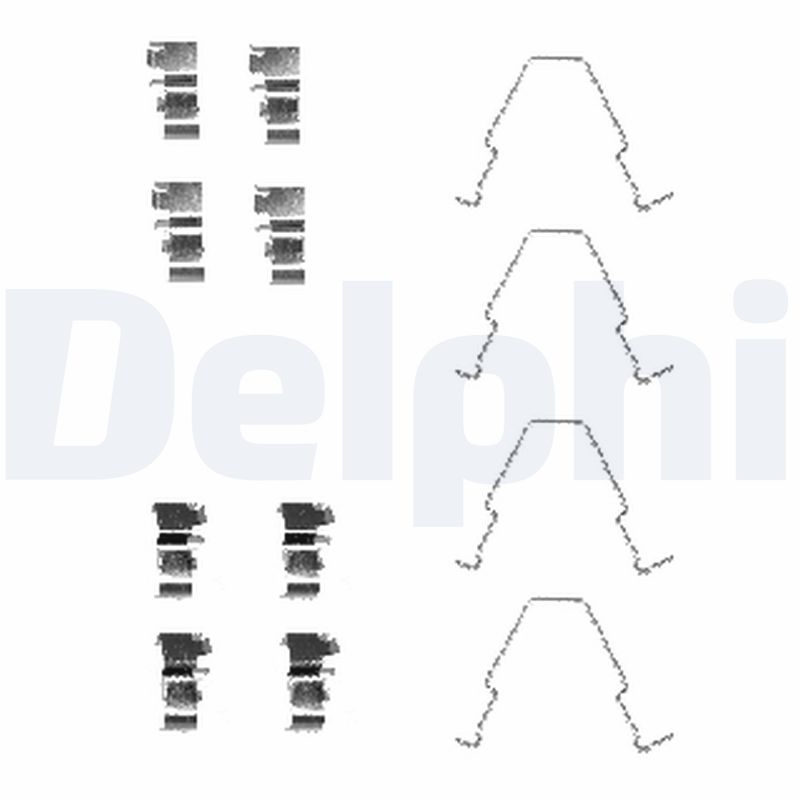 DELPHI Tartozékkészlet, tárcsafékbetét LX0414_DEL