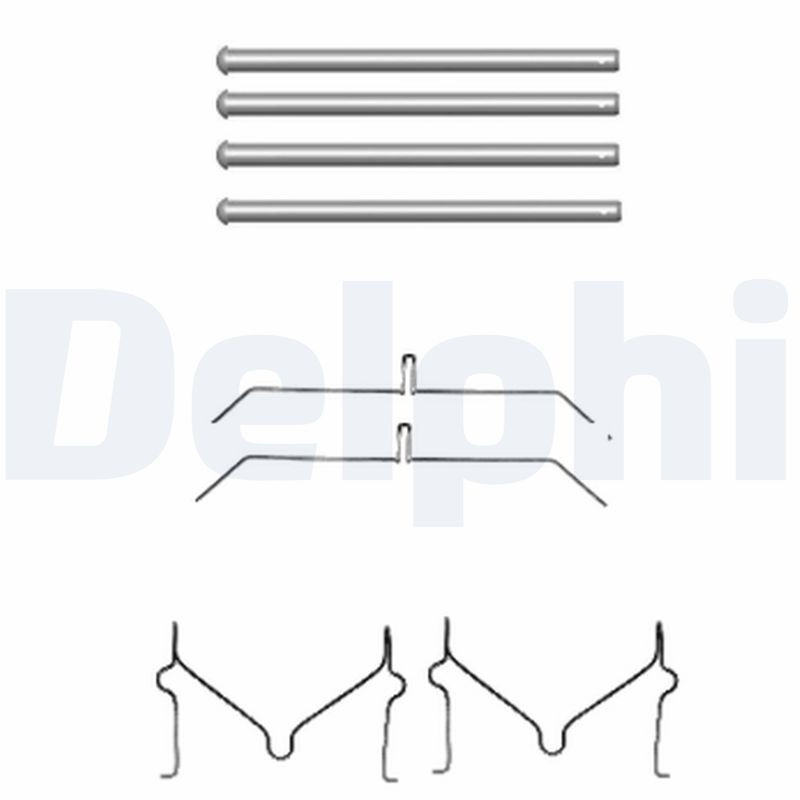 DELPHI Tartozékkészlet, tárcsafékbetét LX0470_DEL