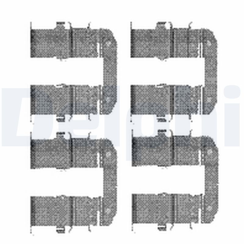 DELPHI Tartozékkészlet, tárcsafékbetét LX0482_DEL