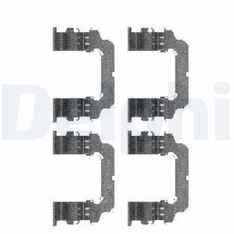 DELPHI Tartozékkészlet, tárcsafékbetét LX0484_DEL