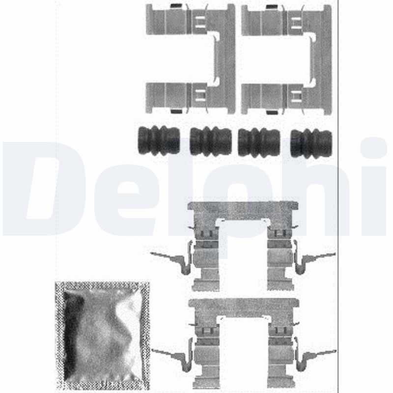 DELPHI Tartozékkészlet, tárcsafékbetét LX0579_DEL