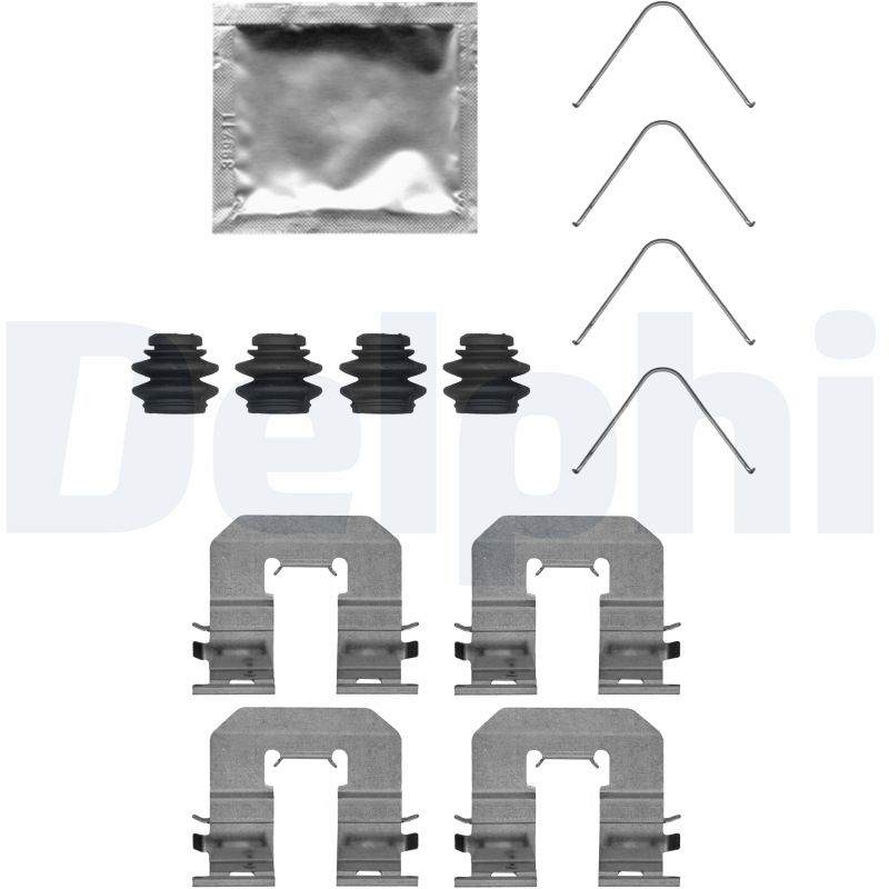 DELPHI Tartozékkészlet, tárcsafékbetét LX0716_DEL