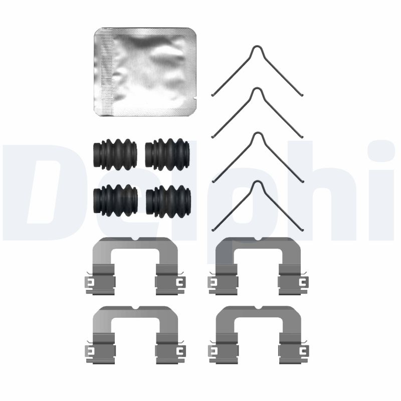 DELPHI Tartozékkészlet, tárcsafékbetét LX0757_DEL