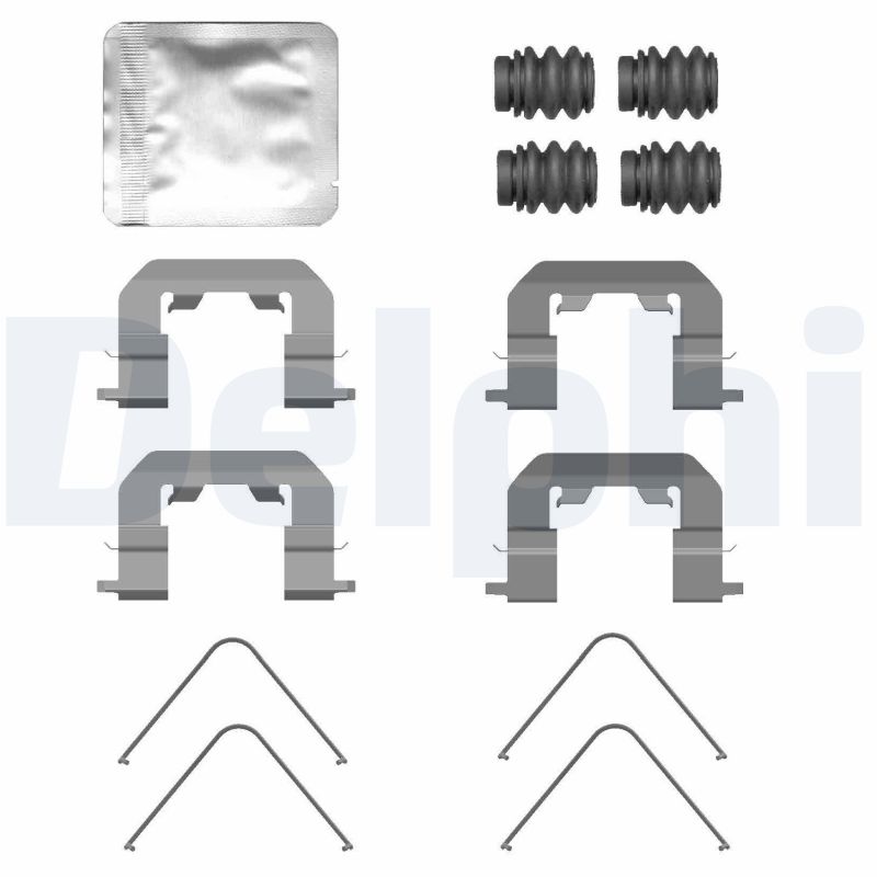 DELPHI Tartozékkészlet, tárcsafékbetét LX0771_DEL