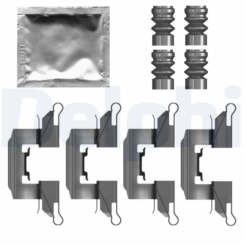 DELPHI Tartozékkészlet, tárcsafékbetét LX0791_DEL