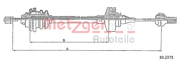 METZGER Kuplungbowden 10.2371_METZ