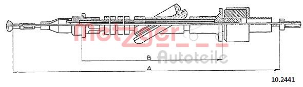 METZGER Kuplungbowden 10.2441_METZ