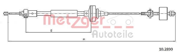 METZGER Kuplungbowden 10.2890_METZ