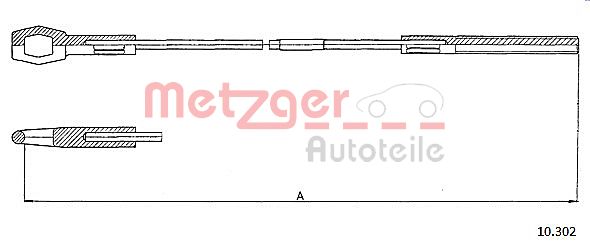 METZGER Kuplungbowden 10.302_METZ