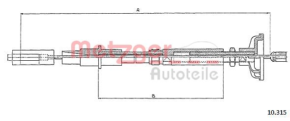 METZGER Kuplungbowden 10.315_METZ