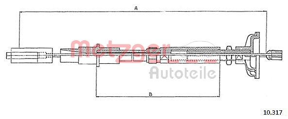 METZGER Kuplungbowden 10.317_METZ