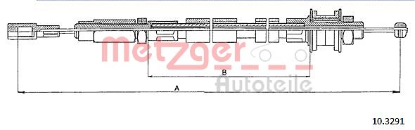 METZGER Kuplungbowden 10.3291_METZ