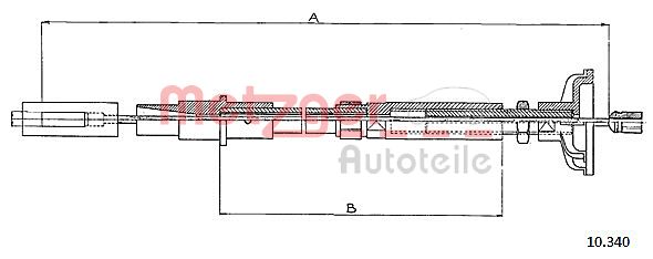 METZGER Kuplungbowden 10.340_METZ