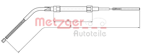 METZGER Kézifék bowden 10.4134_METZ