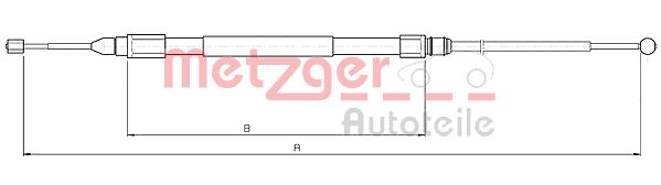 METZGER Kézifék bowden 10.4138_METZ