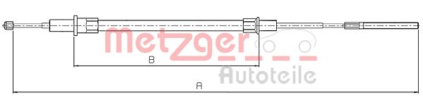 METZGER Kézifék bowden 10.4153_METZ