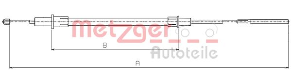 METZGER Kézifék bowden 10.4154_METZ