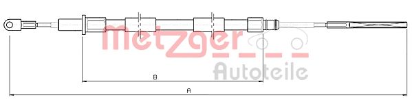 METZGER Kézifék bowden 10.4155_METZ