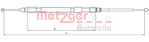 METZGER Kézifék bowden 10.4157_METZ