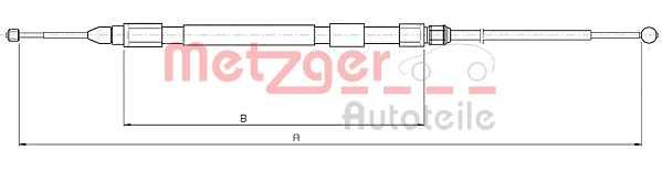 METZGER Kézifék bowden 10.4158_METZ