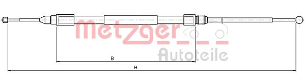 METZGER Kézifék bowden 10.4159_METZ