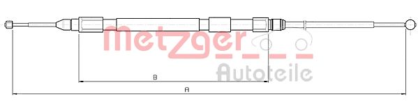 METZGER Kézifék bowden 10.4232_METZ