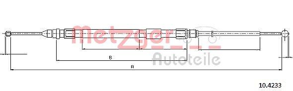 METZGER Kézifék bowden 10.4233_METZ