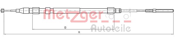 METZGER Kézifék bowden 10.4266_METZ