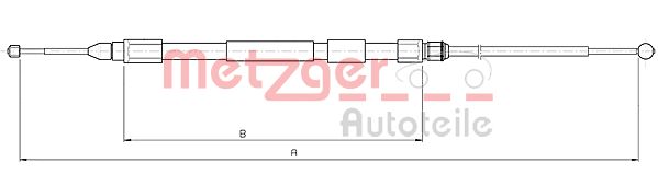 METZGER Kézifék bowden 10.4267_METZ