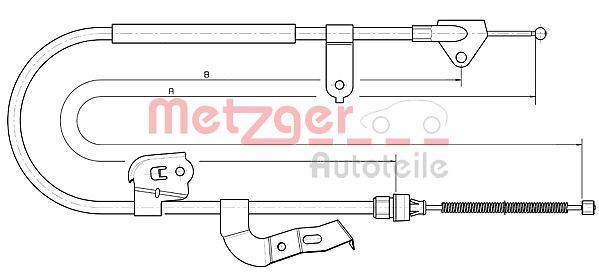 METZGER Kézifék bowden 10.4511_METZ