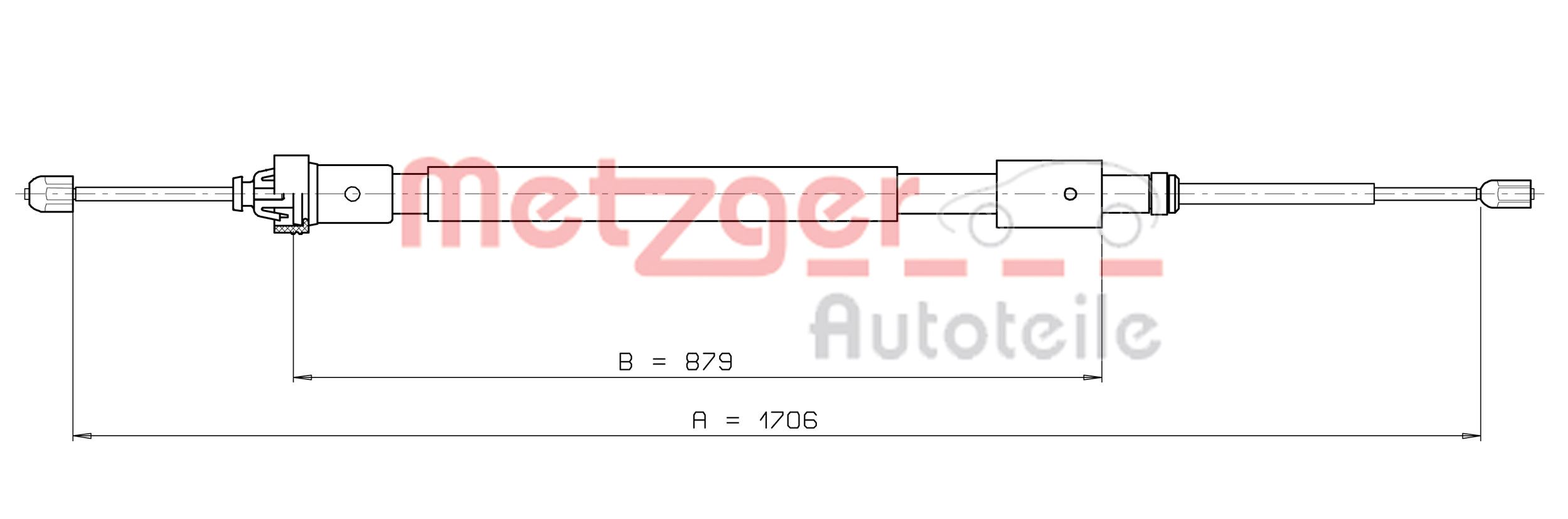 METZGER Kézifék bowden 10.4525_METZ