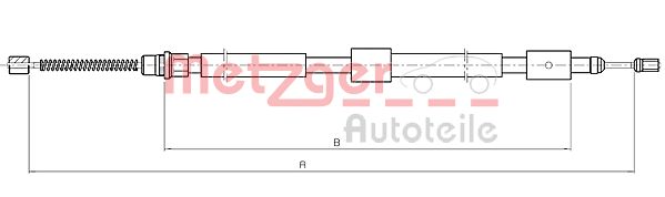 METZGER Kézifék bowden 10.4566_METZ