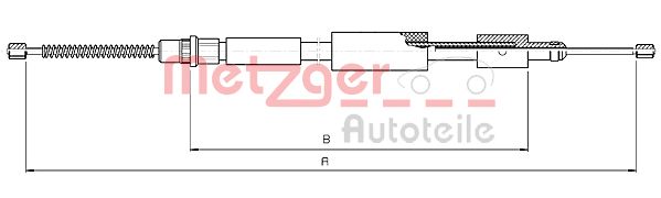 METZGER Kézifék bowden 10.4573_METZ