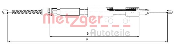 METZGER Kézifék bowden 10.4574_METZ