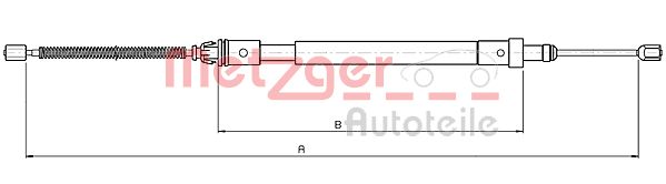 METZGER Kézifék bowden 10.4575_METZ