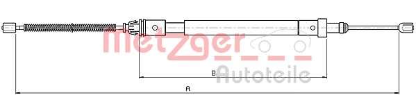 METZGER Kézifék bowden 10.4576_METZ