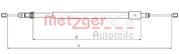 METZGER Kézifék bowden 10.4578_METZ