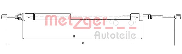 METZGER Kézifék bowden 10.4581_METZ