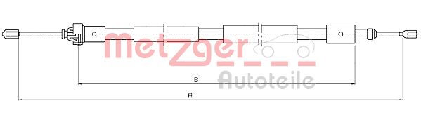 METZGER Kézifék bowden 10.4655_METZ