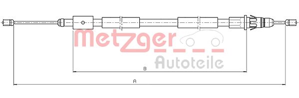 METZGER Kézifék bowden 10.4657_METZ