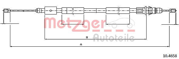 METZGER Kézifék bowden 10.4658_METZ