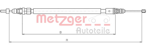 METZGER Kézifék bowden 10.4663_METZ