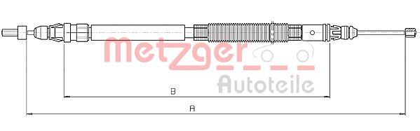 METZGER Kézifék bowden 10.4664_METZ