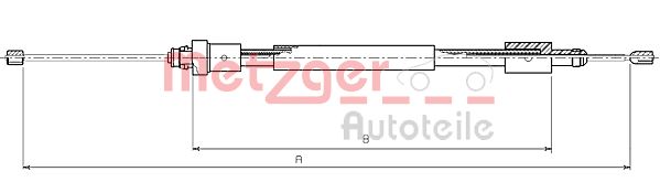 METZGER Kézifék bowden 10.4705_METZ