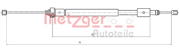 METZGER Kézifék bowden 10.4707_METZ