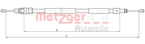 METZGER Kézifék bowden 10.4708_METZ